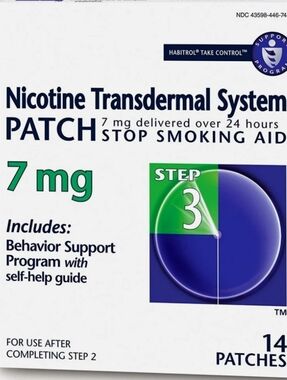 Nicotine Patch 7 mg, 14 Patches - 2 Boxes